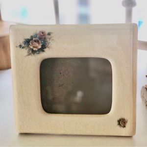 Vintage Ceramic California Floral Picture Frame Sunrise Ceramics Co.